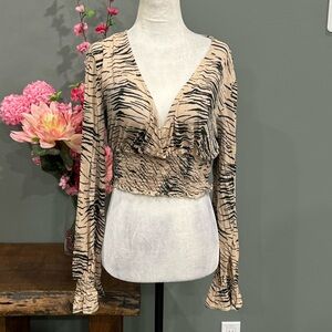 Urban Outfitters Long Sleeve Crop Top